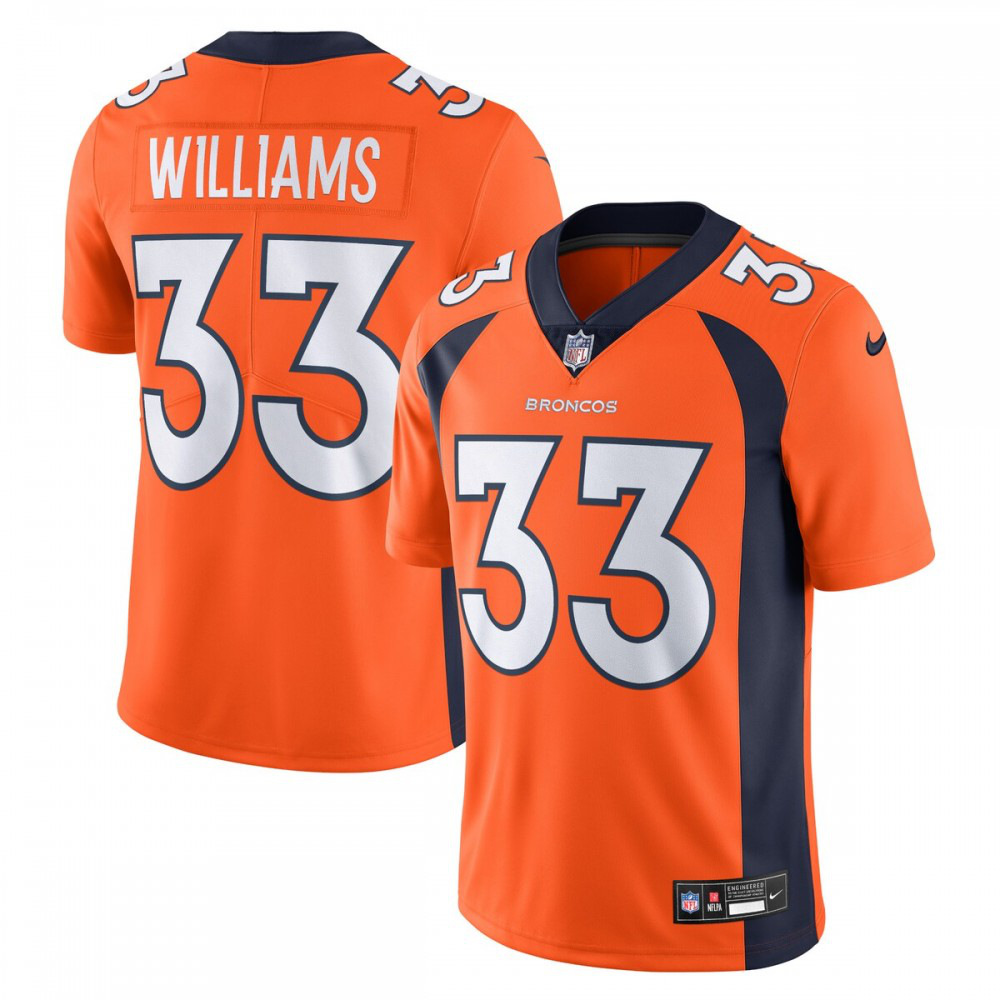 Javonte Williams Denver Broncos Nike Vapor Untouchable Limited Jersey - Orange-GridironStore